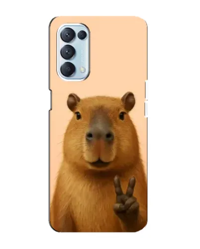 Чехол для OPPO Reno5 4G с картинкой «Капибара виктория» Чехол для OPPO Reno5 4G с картинкой «Капибара виктория»