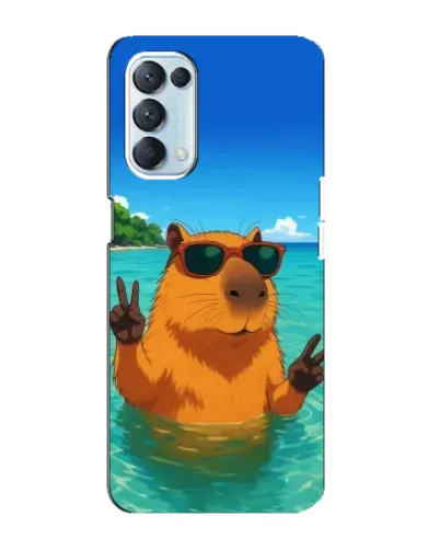 Чехол для OPPO Reno5 4G с картинкой «Морская капибара» Чехол для OPPO Reno5 4G с картинкой «Морская капибара»