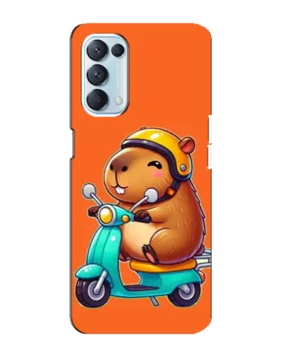 Чехол для OPPO Reno5 4G с картинкой «Капибара на скутере» Чехол для OPPO Reno5 4G с картинкой «Капибара на скутере»