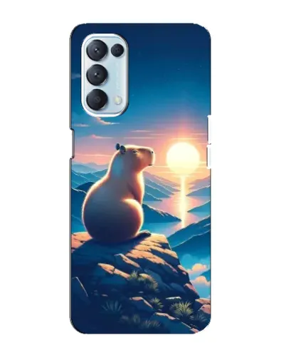Чехол для OPPO Reno5 4G с картинкой «Закат солнца с капибарой» Чехол для OPPO Reno5 4G с картинкой «Закат солнца с капибарой»