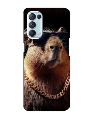 Чехол для OPPO Reno5 4G с картинкой «Капибара золотая цепь» Чехол для OPPO Reno5 4G с картинкой «Капибара золотая цепь»