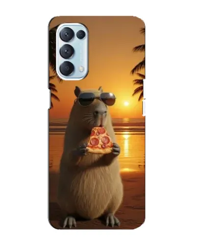 Чехол для OPPO Reno5 4G с картинкой «Капибара с пиццей» Чехол для OPPO Reno5 4G с картинкой «Капибара с пиццей»