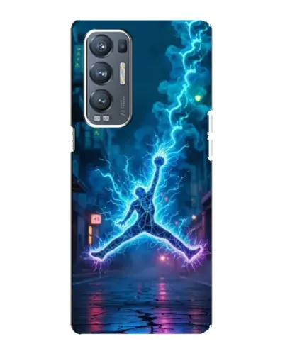 Чохол для OPPO Reno5 Pro Plus (5G) з картинкою «Jordan Gold Jumpman»