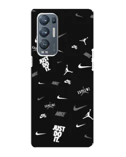Чохол для OPPO Reno5 Pro Plus (5G) з картинкою «Nike Black Pattern» Чохол для OPPO Reno5 Pro Plus (5G) з картинкою «Nike Black Pattern»