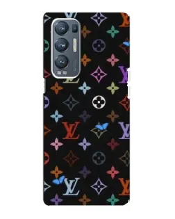 Чехол для OPPO Reno5 Pro Plus (5G) с картинкой «Цветная монограмма LV»