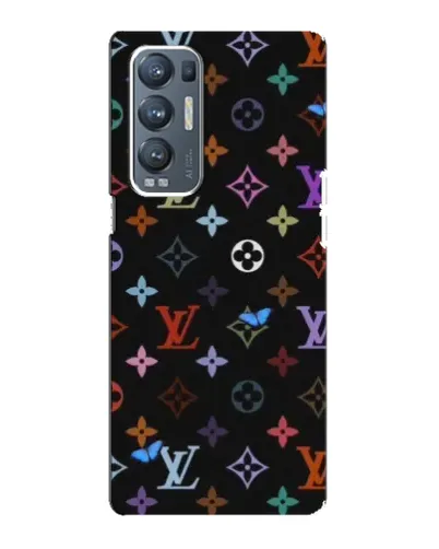 Чехол для OPPO Reno5 Pro Plus (5G) с картинкой «Цветная монограмма LV»