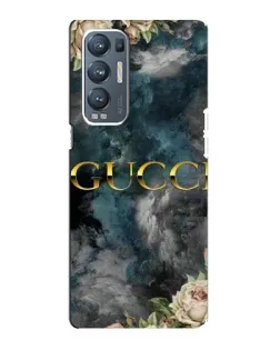 Чехол для OPPO Reno5 Pro Plus (5G) с картинкой «Абстрактные цветы Gucci»