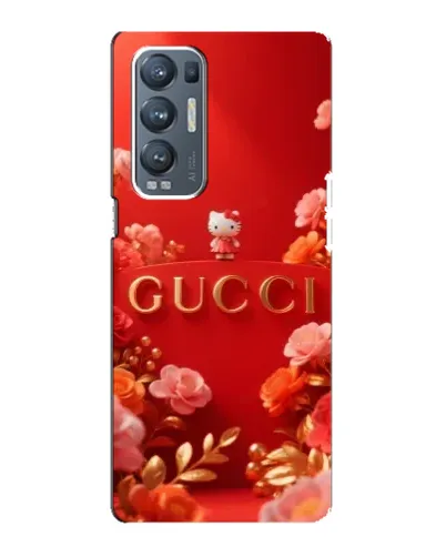 Чехол для OPPO Reno5 Pro Plus (5G) с картинкой «Gucci — золотой сад»