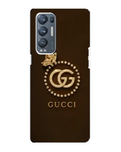 Чехол для OPPO Reno5 Pro Plus (5G) с картинкой «Gucci — золотая бабочка»