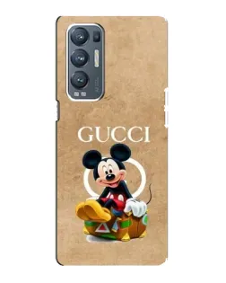Чехол для OPPO Reno5 Pro Plus (5G) с картинкой «Микки Маус Gucci — крафт»