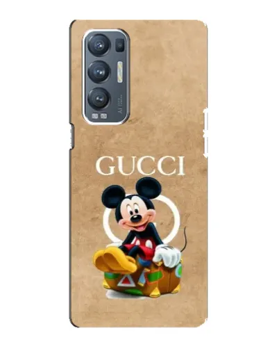 Чехол для OPPO Reno5 Pro Plus (5G) с картинкой «Микки Маус Gucci — крафт»