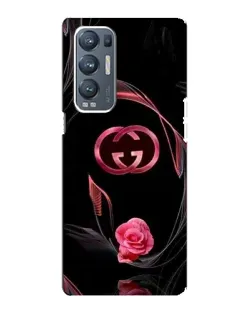 Чехол для OPPO Reno5 Pro Plus (5G) с картинкой «Gucci — неоновая роза»