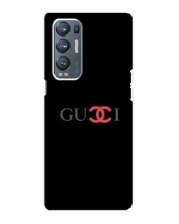 Чехол для OPPO Reno5 Pro Plus (5G) с картинкой «Gucci — красный градиент»