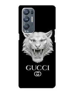 Чехол для OPPO Reno5 Pro Plus (5G) с картинкой «Gucci — серебряный лев»