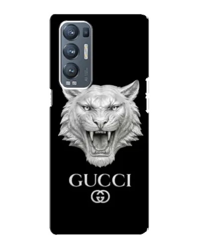 Чехол для OPPO Reno5 Pro Plus (5G) с картинкой «Gucci — серебряный лев» Чехол для OPPO Reno5 Pro Plus (5G) с картинкой «Gucci — серебряный лев»
