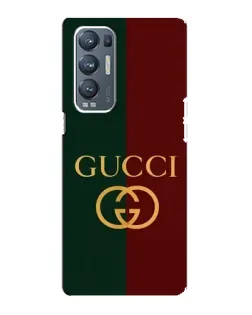 Чехол для OPPO Reno5 Pro Plus (5G) с картинкой «Gucci — темно-зеленый градиент»