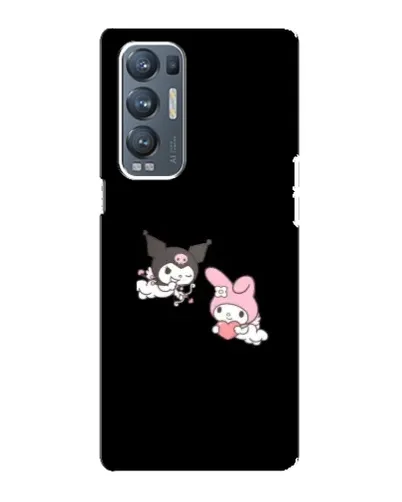 Чохол для OPPO Reno5 Pro Plus (5G) з картинкою «My Melody та Kuromi»
