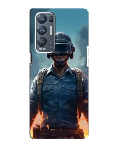Чехол для OPPO Reno5 Pro Plus (5G) с картинкой «PUBG — реалистичный герой»