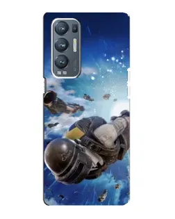 Чехол для OPPO Reno5 Pro Plus (5G) с картинкой «Десант PUBG — прыжок»