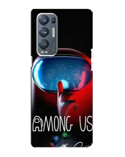 Чехол для OPPO Reno5 Pro Plus (5G) с картинкой «Красный импостер — макро» Чехол для OPPO Reno5 Pro Plus (5G) с картинкой «Красный импостер — макро»