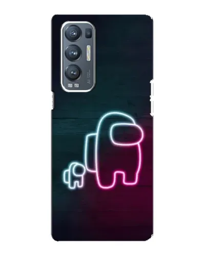 Чехол для OPPO Reno5 Pro Plus (5G) с картинкой «Among Us неон-арт» Чехол для OPPO Reno5 Pro Plus (5G) с картинкой «Among Us неон-арт»