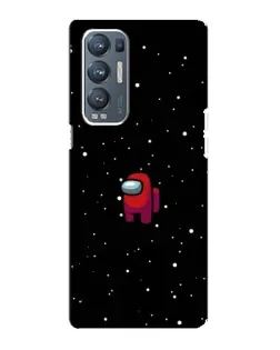 Чехол для OPPO Reno5 Pro Plus (5G) с картинкой «Красный Among Us»