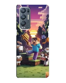 Чехол для OPPO Reno5 Pro Plus (5G) с картинкой «Стив на ферме» Чехол для OPPO Reno5 Pro Plus (5G) с картинкой «Стив на ферме»