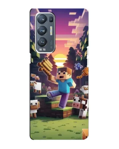 Чехол для OPPO Reno5 Pro Plus (5G) с картинкой «Стив на ферме» Чехол для OPPO Reno5 Pro Plus (5G) с картинкой «Стив на ферме»