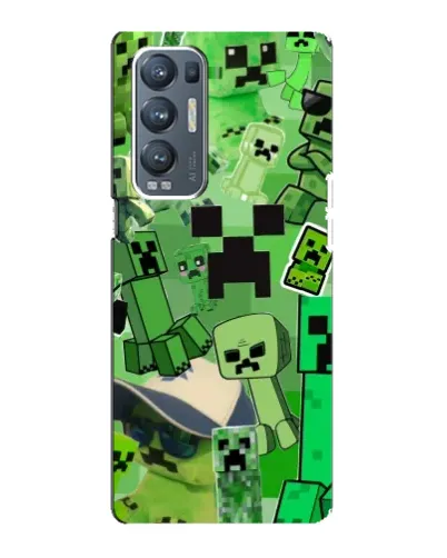 Чехол для OPPO Reno5 Pro Plus (5G) с картинкой «Криперы Minecraft» Чехол для OPPO Reno5 Pro Plus (5G) с картинкой «Криперы Minecraft»