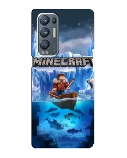 Чехол для OPPO Reno5 Pro Plus (5G) с картинкой «Minecraft ледяной мир» Чехол для OPPO Reno5 Pro Plus (5G) с картинкой «Minecraft ледяной мир»
