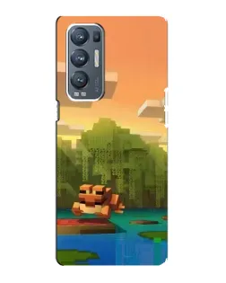 Чехол для OPPO Reno5 Pro Plus (5G) с картинкой «Майнкрафт закат солнца» Чехол для OPPO Reno5 Pro Plus (5G) с картинкой «Майнкрафт закат солнца»