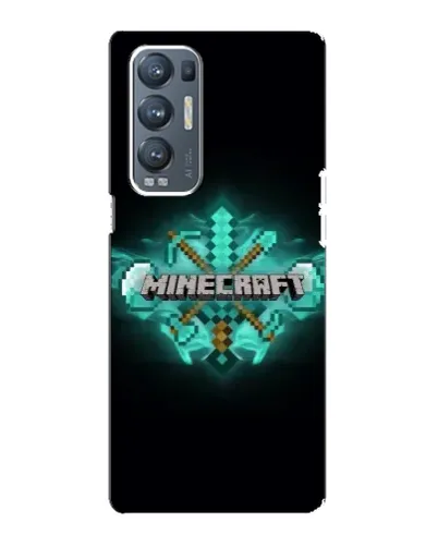 Чехол для OPPO Reno5 Pro Plus (5G) с картинкой «Minecraft Diamond лого» Чехол для OPPO Reno5 Pro Plus (5G) с картинкой «Minecraft Diamond лого»