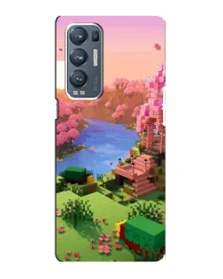 Чехол для OPPO Reno5 Pro Plus (5G) с картинкой «Розовое дерево Minecraft» Чехол для OPPO Reno5 Pro Plus (5G) с картинкой «Розовое дерево Minecraft»