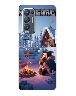 Чехол для OPPO Reno5 Pro Plus (5G) с картинкой «Зимний Minecraft» Чехол для OPPO Reno5 Pro Plus (5G) с картинкой «Зимний Minecraft»