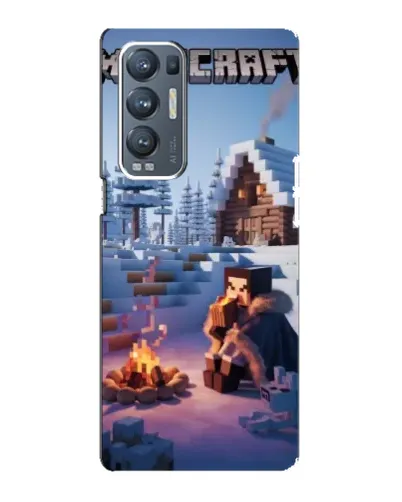 Чехол для OPPO Reno5 Pro Plus (5G) с картинкой «Зимний Minecraft» Чехол для OPPO Reno5 Pro Plus (5G) с картинкой «Зимний Minecraft»