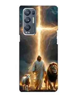 Чехол для OPPO Reno5 Pro Plus (5G) с картинкой «Лев Иуды и Свет»