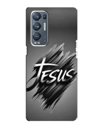 Чехол для OPPO Reno5 Pro Plus (5G) с картинкой «Надпись Jesus Graffiti»