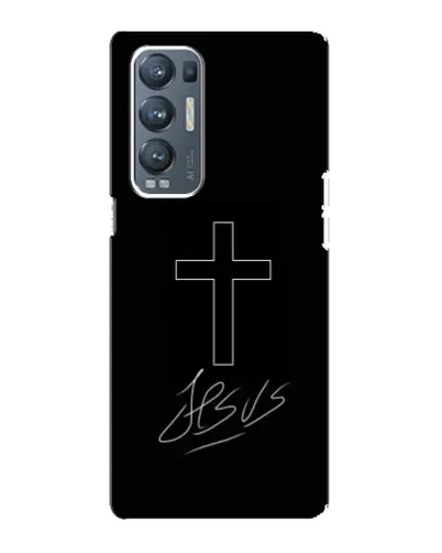 Чехол для OPPO Reno5 Pro Plus (5G) с картинкой «Графический крест Jesus» Чехол для OPPO Reno5 Pro Plus (5G) с картинкой «Графический крест Jesus»