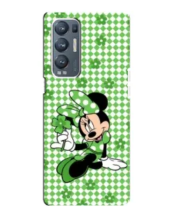 Чехол для OPPO Reno5 Pro Plus (5G) с картинкой «Mickey в клетку»