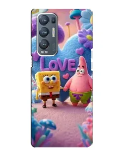 Чехол для OPPO Reno5 Pro Plus (5G) с картинкой «Губка Боб Патрик»