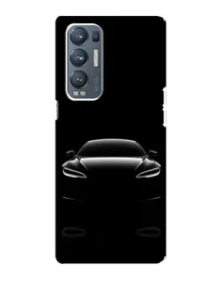 Чехол для OPPO Reno5 Pro Plus (5G) с картинкой «Силуэт Tesla Night»
