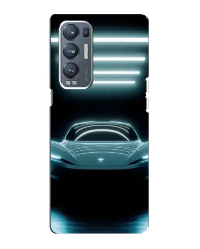 Чехол для OPPO Reno5 Pro Plus (5G) с картинкой «Tesla в неоне» Чехол для OPPO Reno5 Pro Plus (5G) с картинкой «Tesla в неоне»