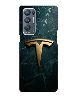 Чехол для OPPO Reno5 Pro Plus (5G) с картинкой «Мраморная Tesla Gold»