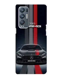 Чехол для OPPO Reno5 Pro Plus (5G) с картинкой «Mercedes — белый карбон»