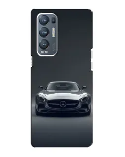 Чехол для OPPO Reno5 Pro Plus (5G) с картинкой «Mercedes на черном»