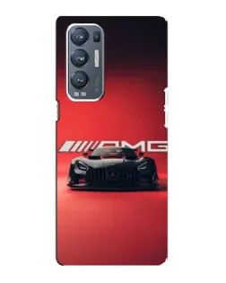 Чехол для OPPO Reno5 Pro Plus (5G) с картинкой «Mercedes AMG — красная линия»