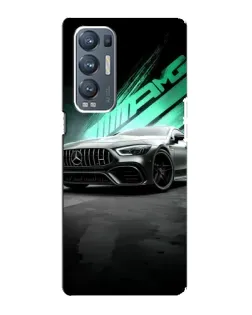 Чехол для OPPO Reno5 Pro Plus (5G) с картинкой «Темный Mercedes AMG»