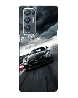 Чехол для OPPO Reno5 Pro Plus (5G) с картинкой «Гоночный Mercedes AMG»