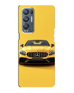 Чехол для OPPO Reno5 Pro Plus (5G) с картинкой «Желтый Mercedes GT»