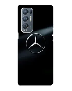 Чехол для OPPO Reno5 Pro Plus (5G) с картинкой «Mercedes на металле»